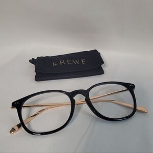 KREWE Wright   Eyeglasse Frames Black & Rose Gold
